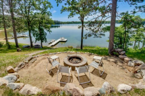 Waterfront Pequot Lakes Cabin Fire Pit and Views!